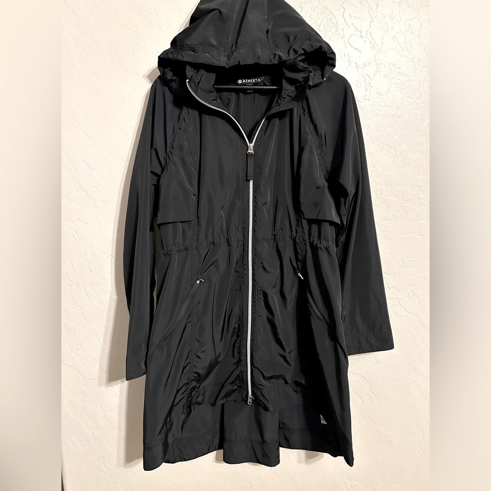 Athleta Black Trench Coat